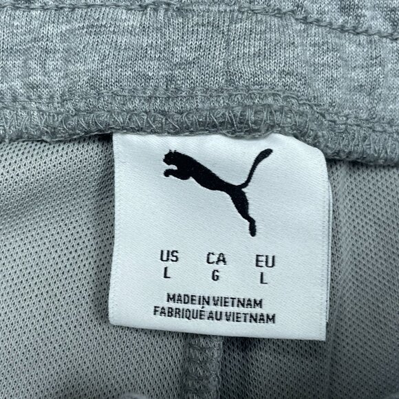 Puma Gray Jogger Sweatpants L Lightweight Lounge Pants 32 a1156 - Picture 5 of 8